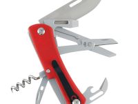 Нож перочинный Stinger 101 мм, 10 функций, сталь D2/420A, рукоять G10, красный