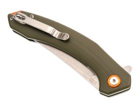 Складной нож CJRB Gobi, сталь AR-RPM9, Green G10