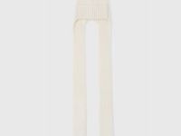 Вязаная шапка-ушанка для девочек, Белый