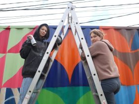 Уличные художники из Забайкалья создали арт-объект в Якутске и дали мастер-класс