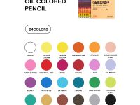 Набор карандашей цветных HIMI 24 цв, масляные