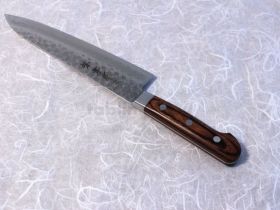 Нож Универсальный овощной 135 мм, Sakai Takayuki, сталь VG-10 Damascus 17 слоев, рукоять pakka wood