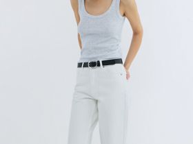 Укороченные прямые джинсы Straight, Белый