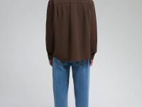 Рубашка прямого кроя с вискозой