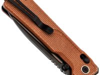 Складной нож SRM Rubik 7228B-MN2, сталь 140Cr, рукоять коричневая микарта