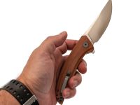 Складной нож Petrified Fish DeepSea PFP05BRMS, сталь K110, рукоять Micarta Brown