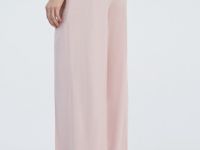 Широкие брюки со льном, Розовый