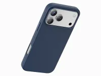 Чехол-накладка Keephone Peekaboo MagSafe для Apple iPhone 17 Pro Max искусственная кожа (синий)