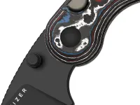 Складной нож Kizer Microbe DLC, сталь M390, рукоять Nebula FatCarbon