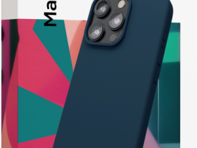 Клип-кейс VLP Aster Case с MagSafe для Apple iPhone 15 Pro Max тёмно-синий