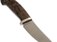 Нож Воронёнок, сталь M398, рукоять кап карельской березы