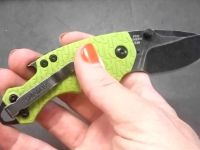 Складной нож Kershaw Shuffle 8700LIMEBW, сталь 8Cr13MoV BlackWash™, компактный мультитул, рукоять GFN зелёная