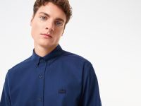 Мужская рубашка Lacoste из смеси хлопка и шерсти