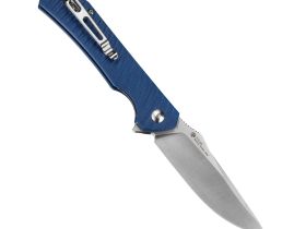 Нож складной Ruike P123-ME, сталь 14C28N, рукоять микарта, синий