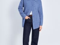 Кардиган свободного силуэта с отложным воротником