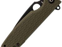 Складной нож Daggerr Piranha olive BW DL, сталь 8Cr14MoV, рукоять FRN