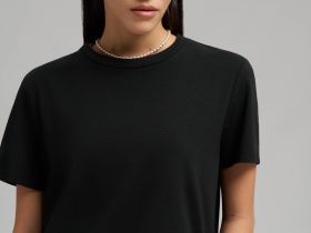 Футболка прямого кроя из джерси