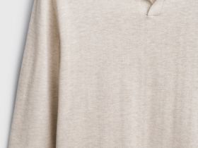 Поло с длинным рукавом, Белый