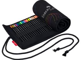 Набор карандашей цветные Faber-Castell "Black Edition", 72 цв., трехгран., черное дерево, заточен.,
