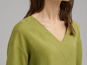 Свободная блузка со льном