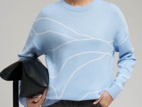 Легкий удлиненный джемпер с хлопком