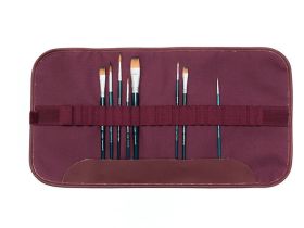 Скрутка для хранения кистей Малевичъ 26х48 см, бордо