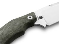 Нож с фиксированным клинком LionSteel H2, сталь M390, рукоять микарта, зеленый