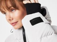 Женское стеганая куртка-пуховик Lacoste с капюшоном