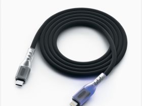 Кабель Red Line pro Shimmer USB-C / Apple Lightning 1 м Чёрный