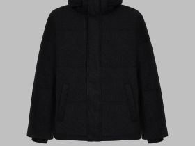 Стеганый пуховик с натуральным пухом