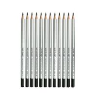 Карандаш чернографитный Acmeliae, шестигранный, корпус серебряный