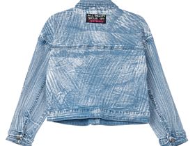 Куртка текстильная джинсовая для девочек