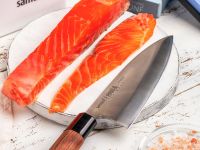 Нож кухонный "Samura OKINAWA" Деба 170 мм, AUS-8, палисандр