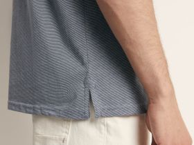 Поло прямого силуэта в полоску