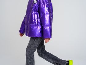 Куртка текстильная с полиуретановым покрытием для девочек