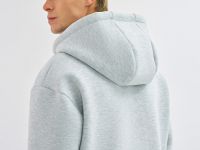 Толстовка на молнии с капюшоном, Серый