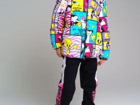 Куртка текстильная с полиуретановым покрытием для девочек