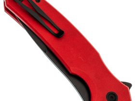 Складной нож Mr.Blade Hellcat Mini blackwash, сталь VG-10, рукоять Red G10