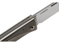 Складной нож LionSteel Thrill, сталь M390, рукоять Grey titanium