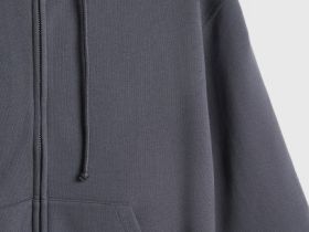 Толстовка на молнии для девочек, Серый