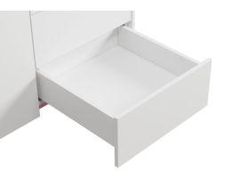 Распашной шкаф Изи 2-100x220 Белый/Розовый