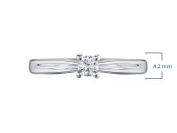 Помолвочное кольцо из белого золота с бриллиантом э0901кц04210751