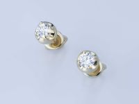 Пусеты из желтого золота э0312пс05220852