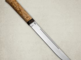 Нож АиР Бурятский средний,сталь 95х18, рукоять карельская береза
