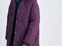 Полупальто утепленное с воротником-стойкой