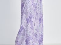 Брюки широкого силуэта с принтом