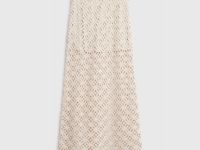 Ажурная юбка макси, Бежевый