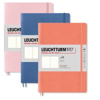 Записная книжка нелинованная Leuchtturm А5 123 стр., мягкая обложка темно-синий