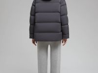 Удлиненный пуховик с натуральным пухом и термостежкой