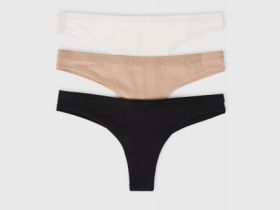 Трусы-бразилиана, 3 шт., Белый